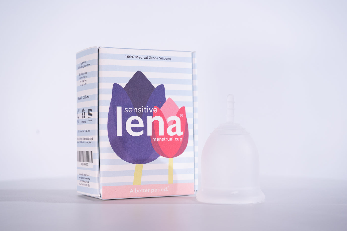 Lena Sensitive Cup Large, Clear